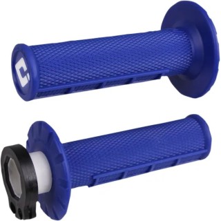 Poignées ODI V2 LOCK-IN 1/2 gaufré bleu